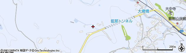 兵庫県神戸市北区山田町藍那周辺の地図