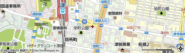 名鉄協商津駅東第４駐車場周辺の地図