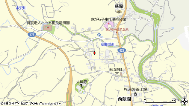 〒421-0508 静岡県牧之原市西萩間の地図