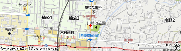 四条畷神社前周辺の地図