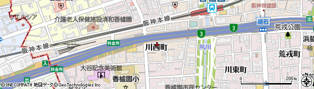 株式会社川西米穀店周辺の地図