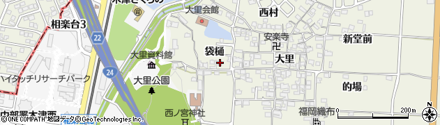 京都府木津川市相楽袋樋2周辺の地図