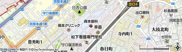 大阪府守口市祝町7周辺の地図