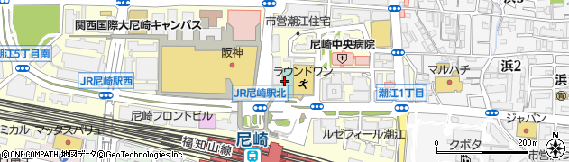 ラフィス ヘアー ホーム JR尼崎店(La fith hair Home)周辺の地図