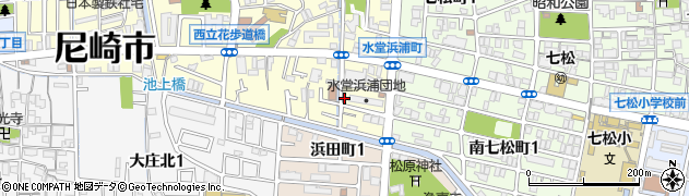 水堂浜浦公園周辺の地図