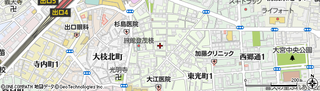 大阪府守口市大枝東町16周辺の地図