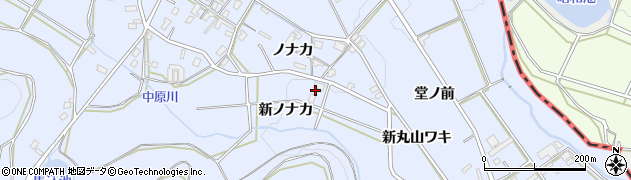 愛知県豊橋市雲谷町（新ノナカ）周辺の地図