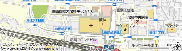 チケット屋　尼崎店周辺の地図