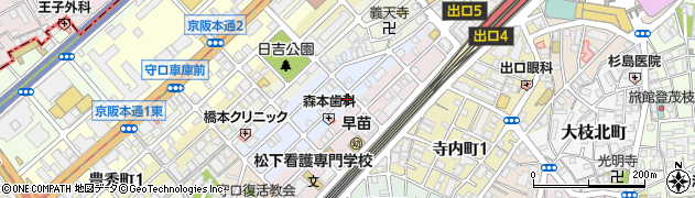 大阪府守口市祝町7-14周辺の地図
