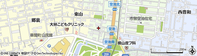 愛知県豊橋市南栄町空池76周辺の地図