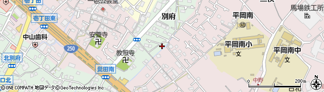 兵庫県加古川市別府町別府722周辺の地図