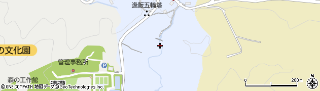 大阪府四條畷市逢阪周辺の地図
