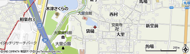 京都府木津川市相楽袋樋4周辺の地図