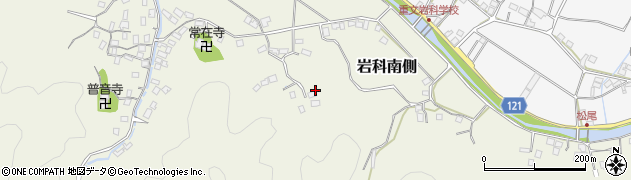 静岡県松崎町（賀茂郡）岩科南側周辺の地図
