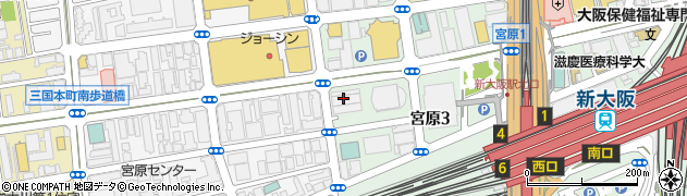 東京ファブリック工業株式会社　大阪営業所周辺の地図