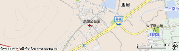 岡山県赤磐市馬屋周辺の地図
