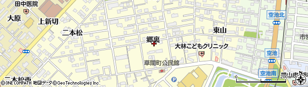 愛知県豊橋市草間町郷裏37周辺の地図