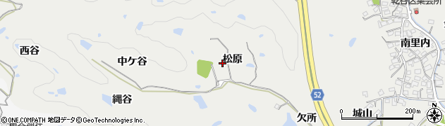 京都府精華町（相楽郡）乾谷（松原）周辺の地図
