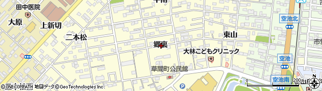 愛知県豊橋市草間町郷裏周辺の地図