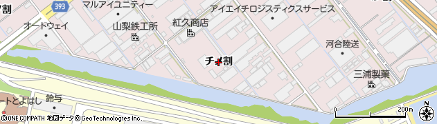 愛知県豊橋市神野新田町（チノ割）周辺の地図