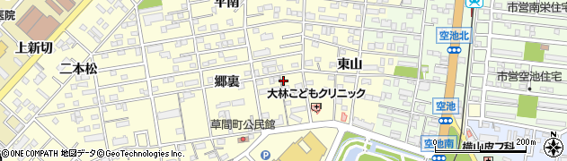 愛知県豊橋市草間町郷裏85周辺の地図