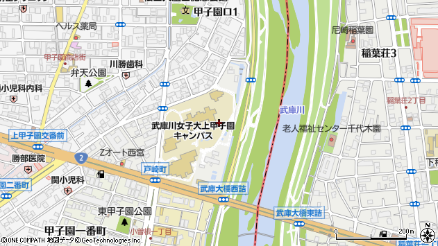 〒663-8121 兵庫県西宮市戸崎町の地図