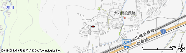岡山県備前市大内1038周辺の地図