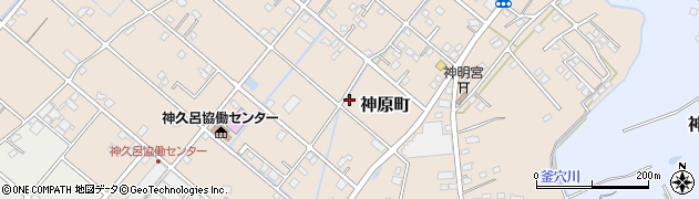 静岡県浜松市中央区神原町周辺の地図