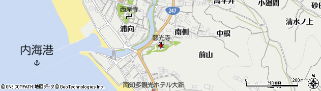 慈光寺周辺の地図