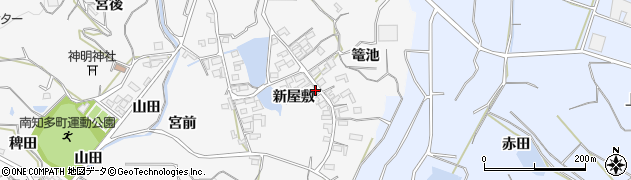 愛知県知多郡南知多町豊丘新屋敷109周辺の地図