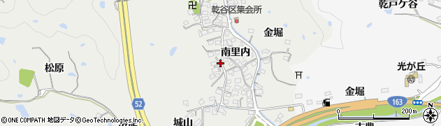 京都府精華町（相楽郡）乾谷周辺の地図