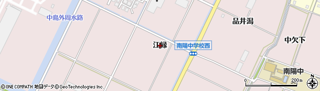 愛知県豊橋市神野新田町（江縁）周辺の地図