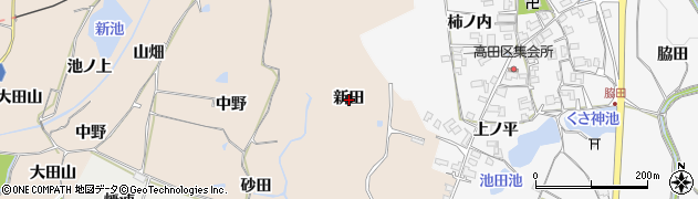 京都府木津川市加茂町観音寺（新田）周辺の地図