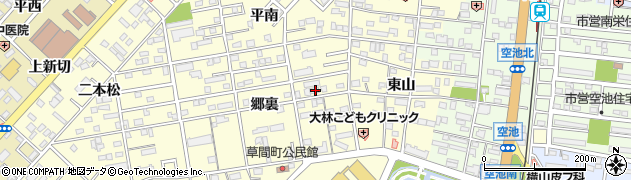 愛知県豊橋市草間町郷裏70周辺の地図