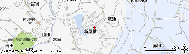愛知県知多郡南知多町豊丘新屋敷108周辺の地図