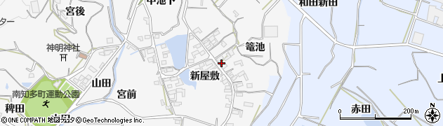 愛知県知多郡南知多町豊丘新屋敷周辺の地図