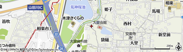 京都府木津川市相楽袋樋11周辺の地図