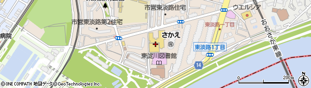 大阪市立東淀川スポーツセンター周辺の地図