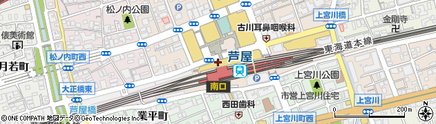 三井住友銀行芦屋北口 ＡＴＭ周辺の地図
