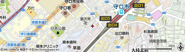 大阪府守口市祝町1-6周辺の地図