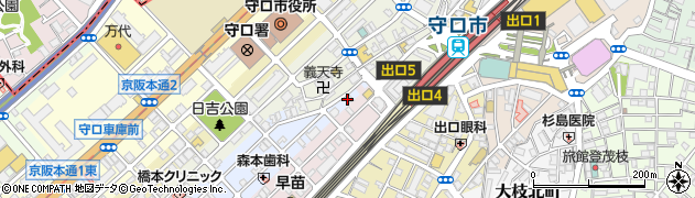 大阪府守口市祝町1周辺の地図
