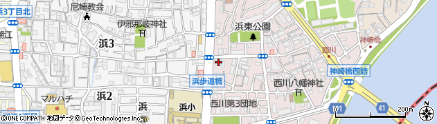 水道レスキュー西川・稲葉元町・大物・金楽寺町周辺の地図