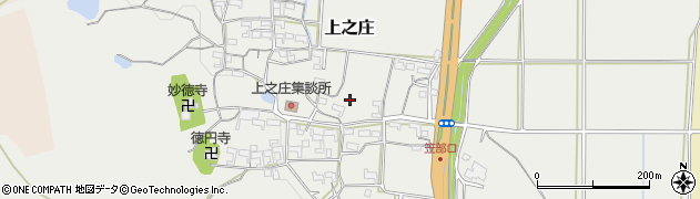 三重県伊賀市上之庄周辺の地図