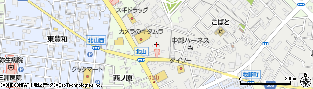 愛知県豊橋市牧野町（牧野）周辺の地図