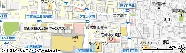 サンドラッグ尼崎潮江店周辺の地図