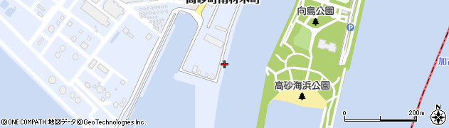 兵庫県高砂市高砂町南材木町周辺の地図