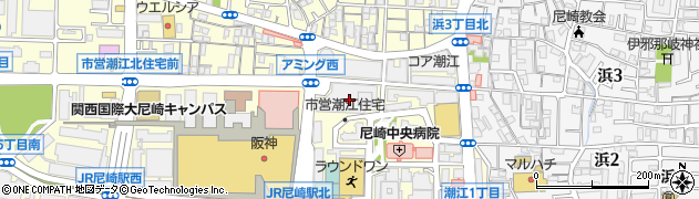 １００円ショップキャンドゥ阪急オアシス尼崎潮江店周辺の地図