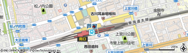 ＪＲ西日本アーバン開発株式会社　芦屋営業所周辺の地図