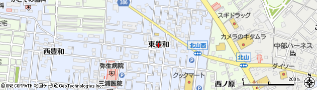愛知県豊橋市弥生町（東豊和）周辺の地図