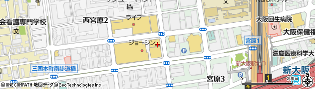 コナミスポーツクラブ　新大阪周辺の地図